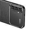 Eiroo Rugged Carbon Samsung Galaxy S24 Plus Siyah Silikon Klf - Resim: 2