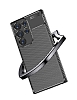 Eiroo Rugged Carbon Samsung Galaxy S24 Ultra Siyah Silikon Klf - Resim 1