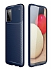 Eiroo Rugged Carbon Samsung Galaxy A03s Lacivert Silikon Klf