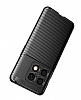 Eiroo Rugged Carbon OnePlus 10 Pro Siyah Silikon Klf - Resim 1