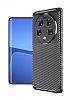 Eiroo Rugged Carbon Xiaomi 13 Ultra Süper Koruma Siyah Silikon Kılıf - Resim 2