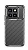 Eiroo Rugged Carbon Xiaomi 14 Pro Siyah Silikon Klf - Resim 5