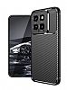 Eiroo Rugged Carbon Xiaomi 14 Siyah Silikon Klf