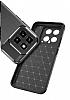 Eiroo Rugged Carbon Xiaomi 14 Siyah Silikon Klf - Resim 2