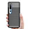 Eiroo Rugged Carbon Xiaomi Mi 10 Siyah Silikon Klf - Resim: 3
