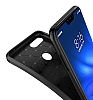 Eiroo Rugged Carbon Xiaomi Mi 8 Lite Siyah Silikon Klf - Resim: 5