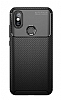 Eiroo Rugged Carbon Xiaomi Mi A2 / Mi 6X Kahverengi Silikon Klf - Resim 1