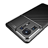 Eiroo Rugged Carbon Xiaomi Mi Mix 4 Siyah Silikon Klf - Resim 1