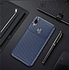 Eiroo Rugged Carbon Xiaomi Mi Play Siyah Silikon Klf - Resim: 1