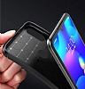Eiroo Rugged Carbon Xiaomi Mi Play Siyah Silikon Klf - Resim: 2