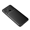 Eiroo Rugged Carbon Xiaomi Poco C40 Siyah Silikon Klf - Resim 1