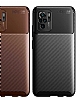 Eiroo Rugged Carbon Xiaomi Poco M5s Lacivert Silikon Klf - Resim: 5