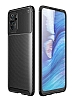 Eiroo Rugged Carbon Xiaomi Poco M5s Siyah Silikon Klf