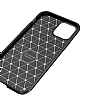 Eiroo Rugged Carbon iPhone 13 Pro Max Kahverengi Silikon Klf - Resim: 4