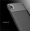 Eiroo Rugged Carbon Xiaomi Redmi 7A Siyah Silikon Klf - Resim: 1