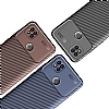 Eiroo Rugged Carbon Xiaomi Redmi 9C Siyah Silikon Klf - Resim: 4