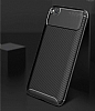 Eiroo Rugged Carbon Xiaomi Redmi Go Siyah Silikon Klf - Resim: 2