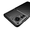 Eiroo Rugged Carbon Xiaomi 12 Pro Siyah Silikon Klf - Resim: 1