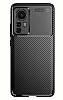 Eiroo Rugged Carbon Xiaomi 12 Pro Siyah Silikon Klf - Resim: 6