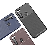 Eiroo Rugged Carbon Xiaomi Redmi Note 8 Kahverengi Silikon Klf - Resim: 1