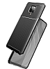 Eiroo Rugged Carbon Xiaomi Redmi Note 9 Pro Siyah Silikon Klf - Resim: 1
