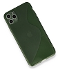 Eiroo S Line iPhone 11 Pro Max Yeil Silikon Klf - Resim 1