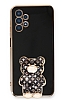 Eiroo Samsung Galaxy A13 Lks Ay Standl Siyah Silikon Klf