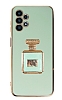 Eiroo Samsung Galaxy A13 Aynal Parfm Standl Yeil Silikon Klf