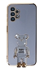 Eiroo Samsung Galaxy A13 Baby Bear Standl Mavi Silikon Klf