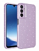 Eiroo Samsung Galaxy A14 Ultra Simli Lila Silikon Klf