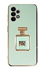 Eiroo Samsung Galaxy A23 Aynal Parfm Standl Yeil Silikon Klf