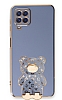 Eiroo Samsung Galaxy M22 Lks Ay Standl Mavi Silikon Klf