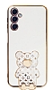 Eiroo Samsung Galaxy A24 4G Lks Ay Standl Beyaz Silikon Klf