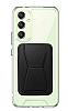 Eiroo Samsung Galaxy A24 4G Siyah Kartlkl Standl Ultra Koruma Klf