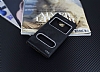 Samsung Galaxy A5 2016 Gizli Mknatsl ift ereveli Siyah Deri Klf - Resim: 2