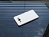 Eiroo Samsung Galaxy A5 Metal Kenarl Beyaz Rubber Klf - Resim 1
