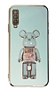 Eiroo Samsung Galaxy A50 Candy Bear Standl Yeil Silikon Klf