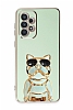 Eiroo Samsung Galaxy A72 / A72 5G Bulldog Standl Yeil Silikon Klf