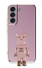 Eiroo Samsung Galaxy S22 Plus 5G Baby Bear Standl Mor Silikon Klf