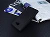 Samsung Galaxy A9 Gizli Mknatsl ift ereveli Siyah Deri Klf - Resim 1