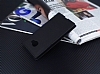 Samsung Galaxy C5 Gizli Mknatsl ereveli Siyah Deri Klf - Resim 1