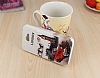 HTC Desire 516 Gizli Mknatsl ift Pencereli London Deri Klf - Resim: 3