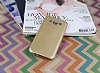 Samsung Galaxy E5 Ultra nce Deri Gold Silikon Klf - Resim 1