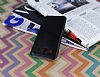 Samsung Galaxy E5 Ultra nce Deri Siyah Silikon Klf - Resim 2
