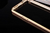 Eiroo Samsung Galaxy Grand Prime / Prime Plus Gold izgili Round Metal Bumper ereve Gold Klf - Resim: 5