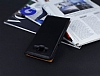 Samsung Galaxy J7 / Galaxy J7 Core Gizli Mknatsl ift Pencereli Siyah Deri Klf - Resim 2