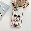 Eiroo Samsung Galaxy M13 Bulldog Standl Beyaz Silikon Klf - Resim 6
