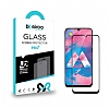 Eiroo Samsung Galaxy M30 Tempered Glass Full Siyah Cam Ekran Koruyucu