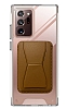 Eiroo Samsung Galaxy Note 20 Ultra Kahverengi Kartlıklı Standlı Ultra Koruma Kılıf