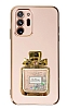 Eiroo Samsung Galaxy Note 20 Ultra Tal Parfm Standl Pembe Silikon Klf